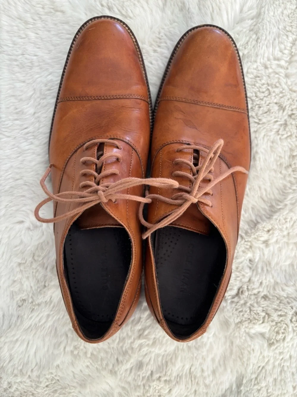 Cole Haan Men’s Williams Cap Toe Oxford Loafers Shoes in Cognac Brown Size: 9.5M